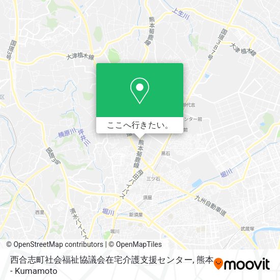 西合志町社会福祉協議会在宅介護支援センター地図