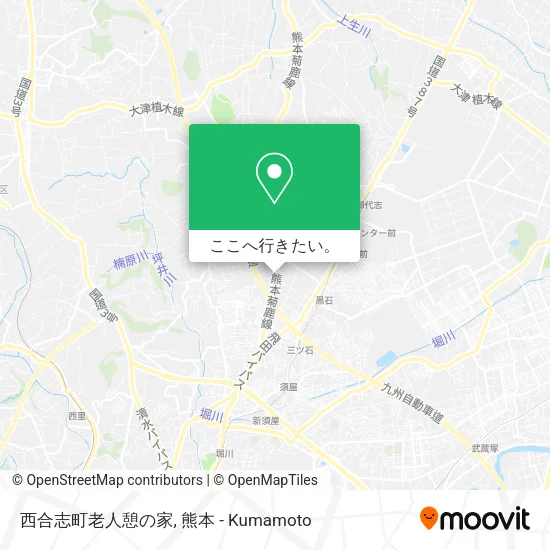 西合志町老人憩の家地図