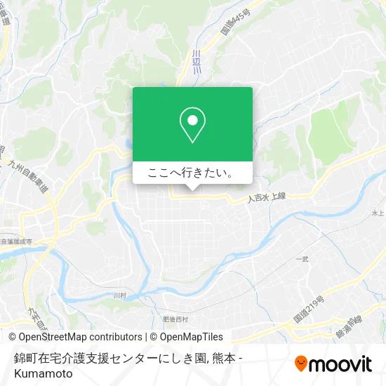 錦町在宅介護支援センターにしき園地図