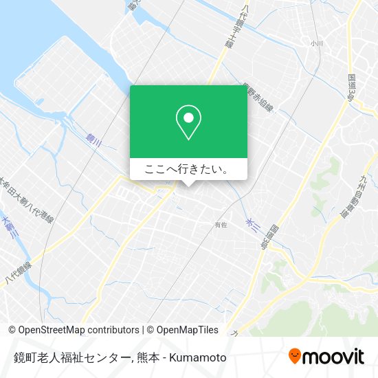 鏡町老人福祉センター地図