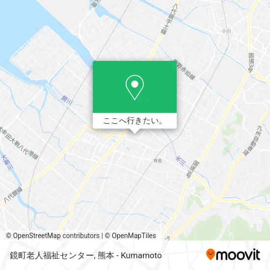 鏡町老人福祉センター地図