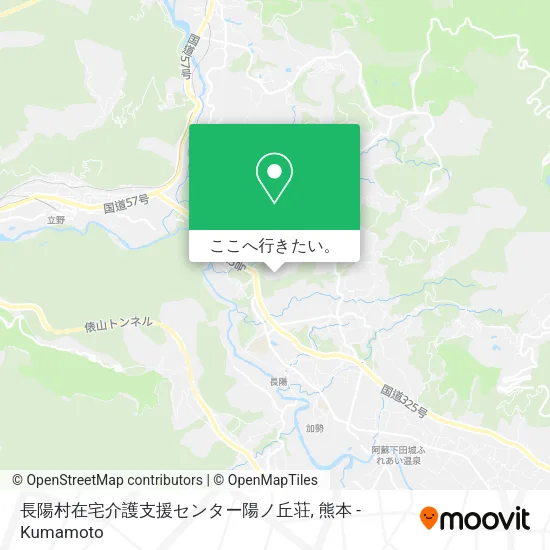 長陽村在宅介護支援センター陽ノ丘荘地図