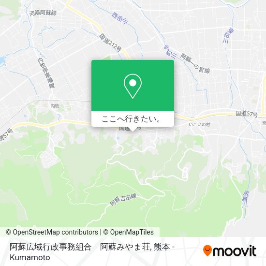 阿蘇広域行政事務組合　阿蘇みやま荘地図