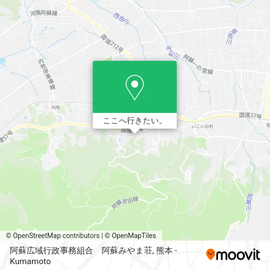阿蘇広域行政事務組合　阿蘇みやま荘地図