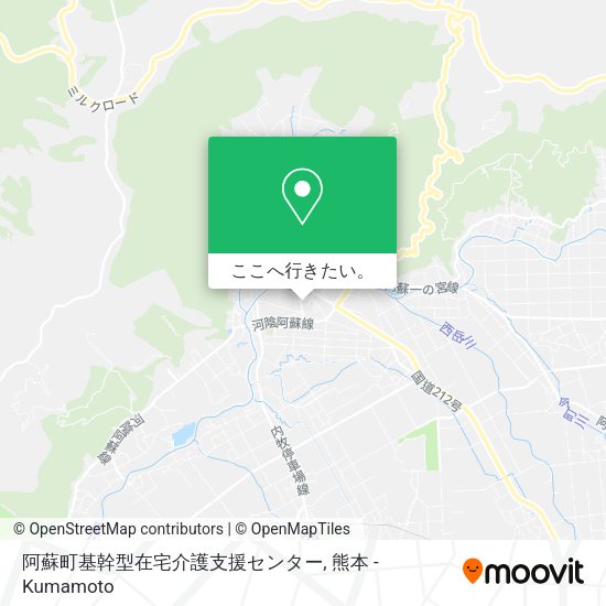 阿蘇町基幹型在宅介護支援センター地図