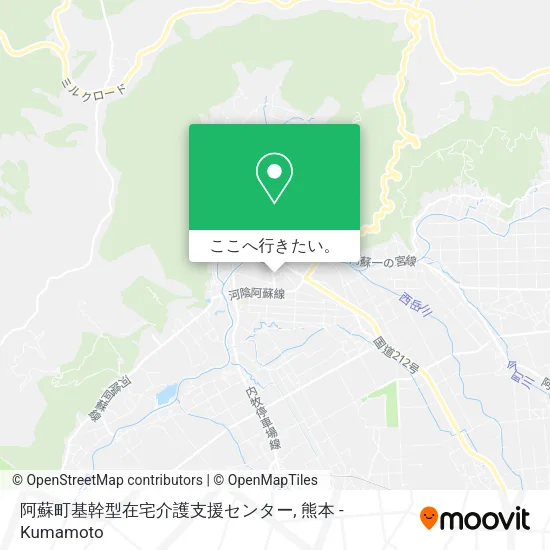 阿蘇町基幹型在宅介護支援センター地図
