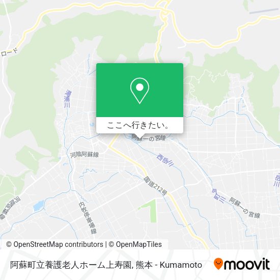 阿蘇町立養護老人ホーム上寿園地図