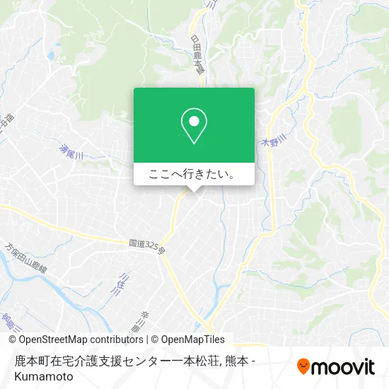 鹿本町在宅介護支援センター一本松荘地図