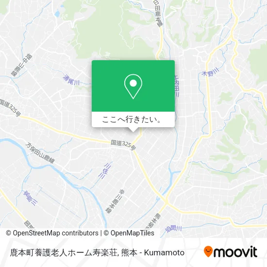 鹿本町養護老人ホーム寿楽荘地図