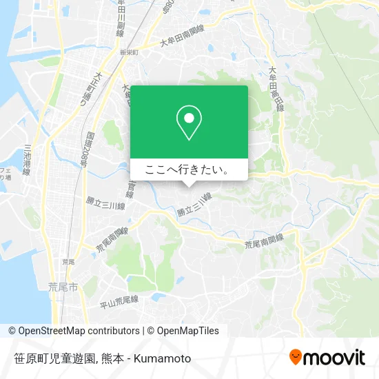 笹原町児童遊園地図