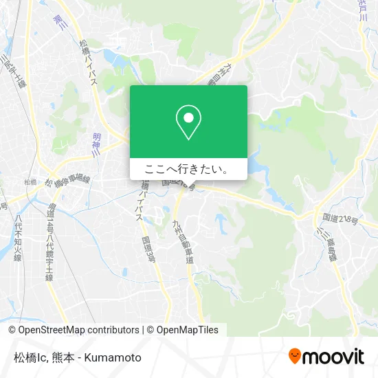 松橋Ic地図
