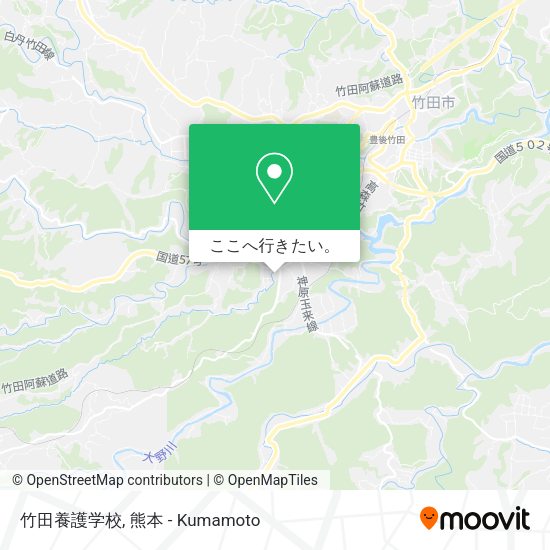 竹田養護学校地図