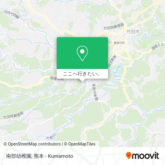 南部幼稚園地図