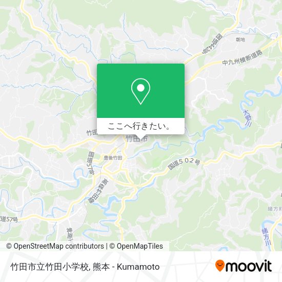 竹田市立竹田小学校地図