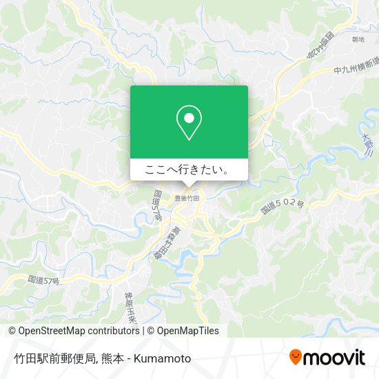竹田駅前郵便局地図