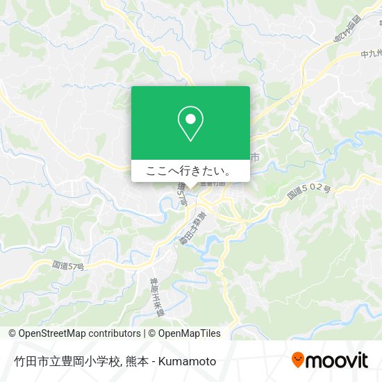 竹田市立豊岡小学校地図