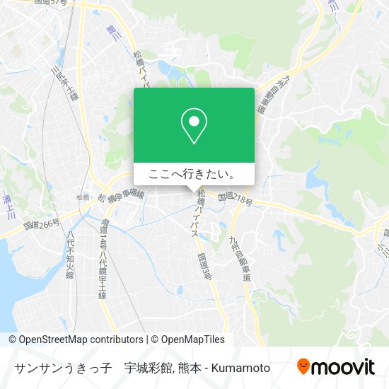 サンサンうきっ子　宇城彩館地図