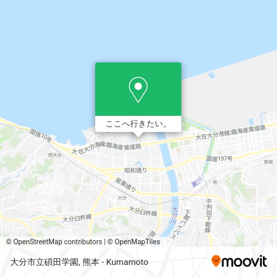 大分市立碩田学園地図