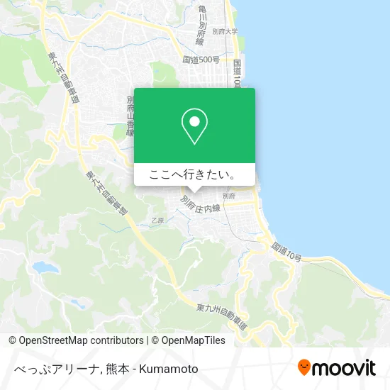 べっぷアリーナ地図