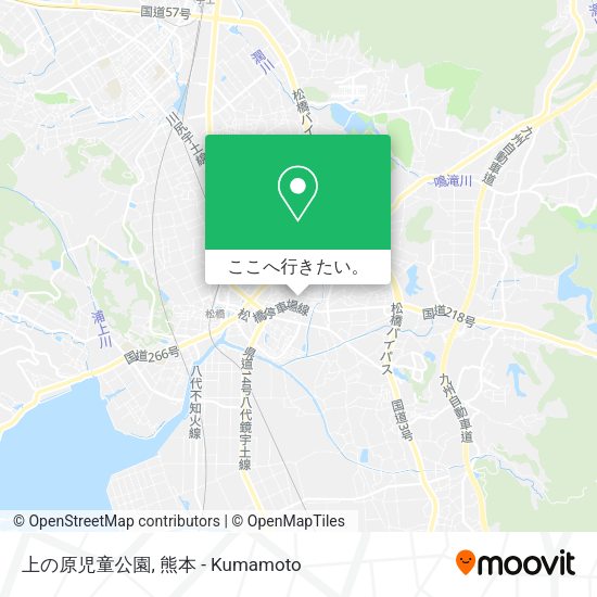 上の原児童公園地図