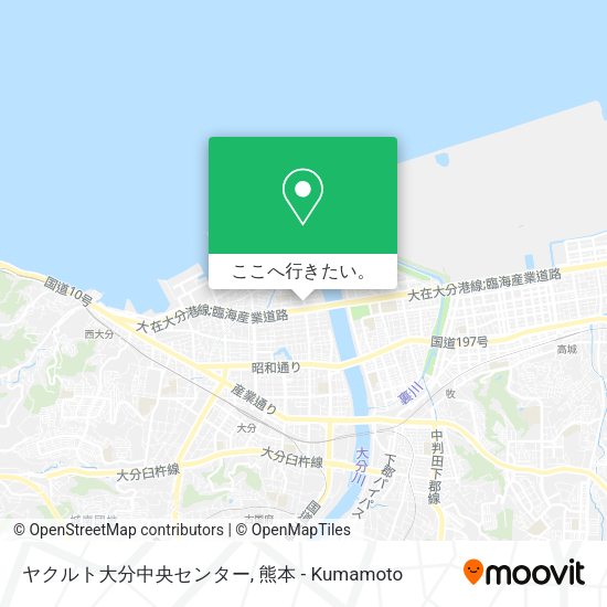 ヤクルト大分中央センター地図