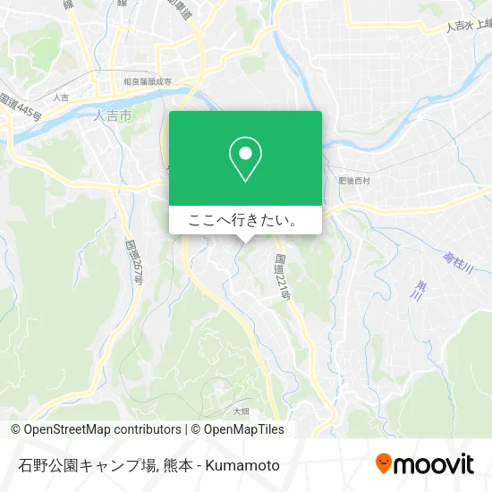 石野公園キャンプ場地図