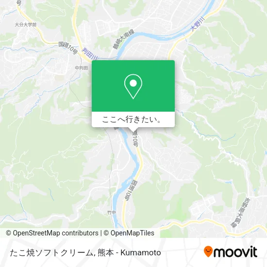 たこ焼ソフトクリーム地図