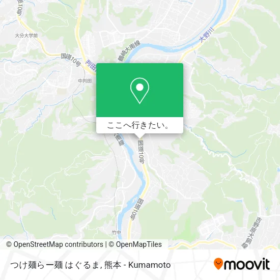 つけ麺らー麺 はぐるま地図