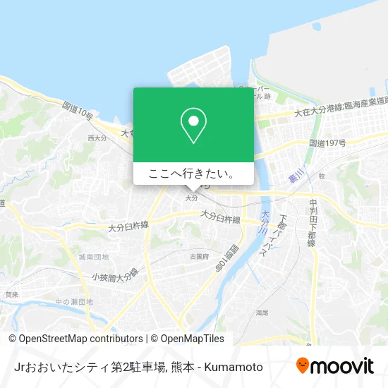 Jrおおいたシティ第2駐車場地図