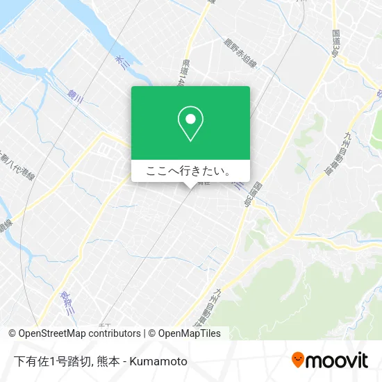下有佐1号踏切地図
