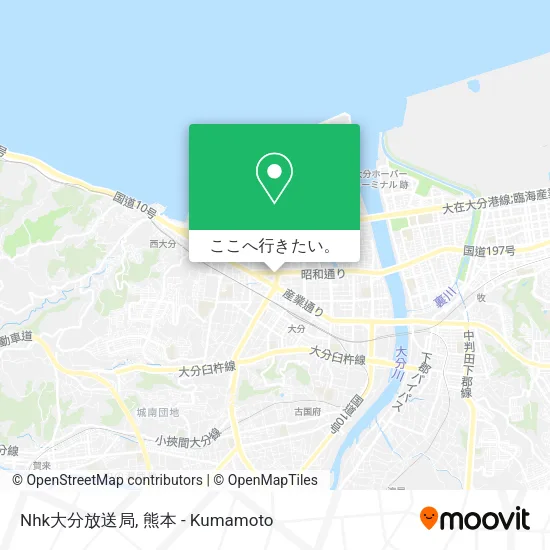 Nhk大分放送局地図