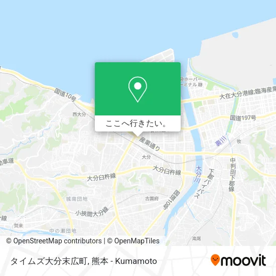 タイムズ大分末広町地図