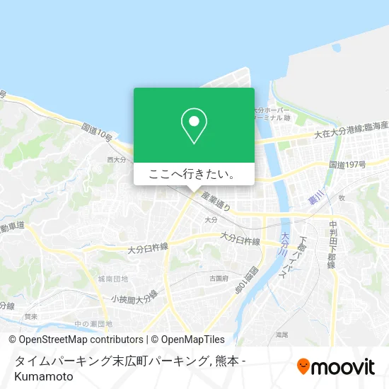 タイムパーキング末広町パーキング地図