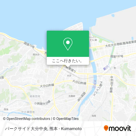 パークサイド大分中央地図