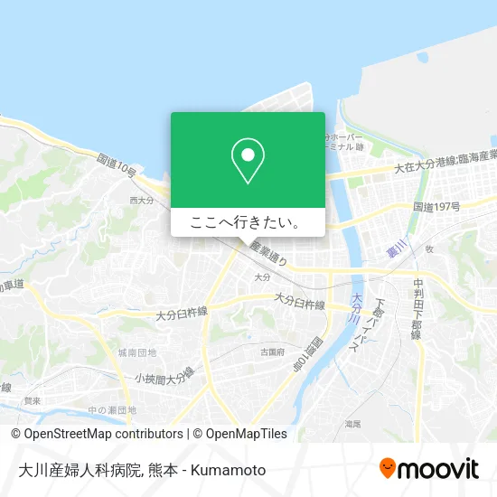 大川産婦人科病院地図