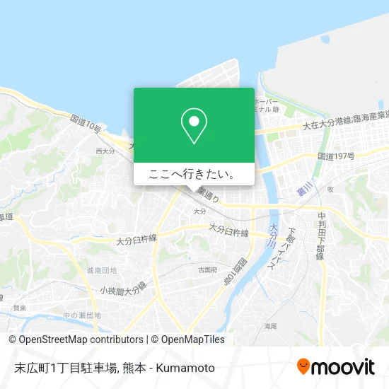 末広町1丁目駐車場地図