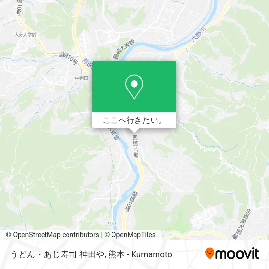 うどん・あじ寿司 神田や地図