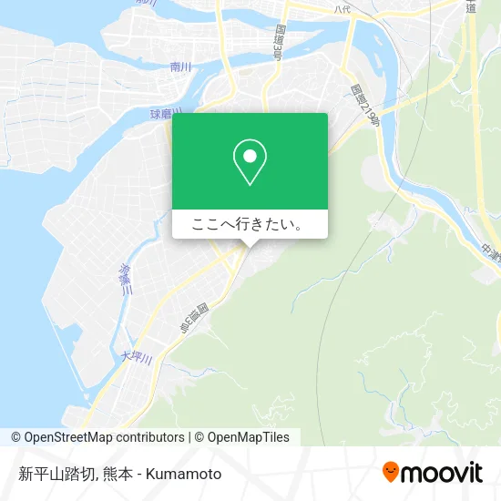 新平山踏切地図