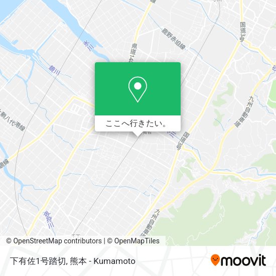 下有佐1号踏切地図