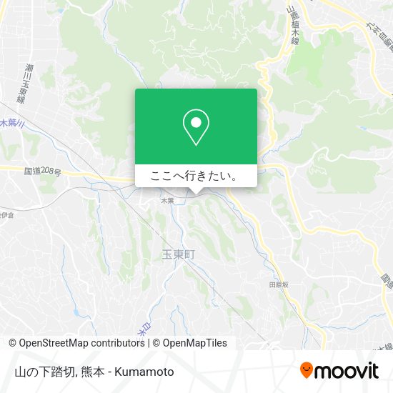 山の下踏切地図