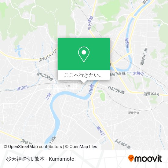 砂天神踏切地図