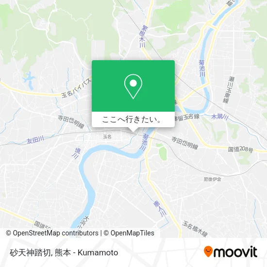 砂天神踏切地図