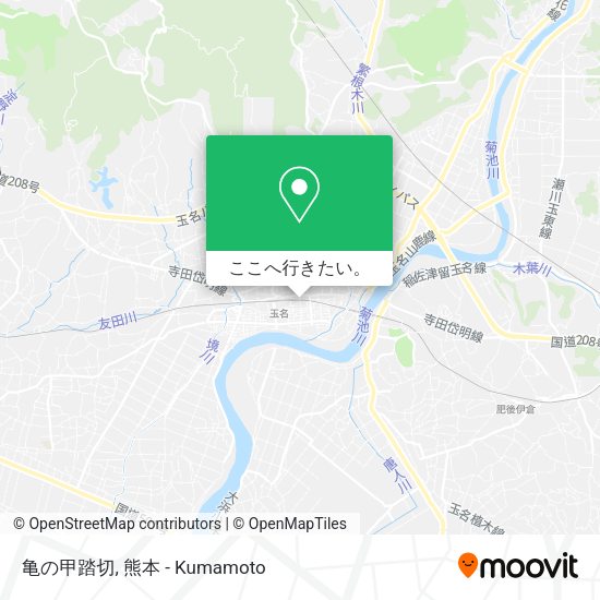亀の甲踏切地図