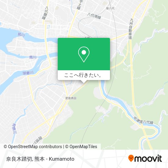 奈良木踏切地図