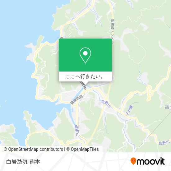 白岩踏切地図