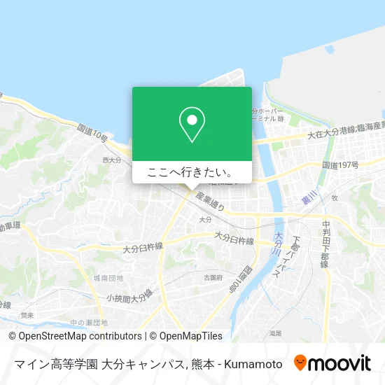 マイン高等学園 大分キャンパス地図