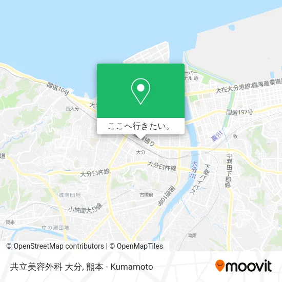 共立美容外科 大分地図