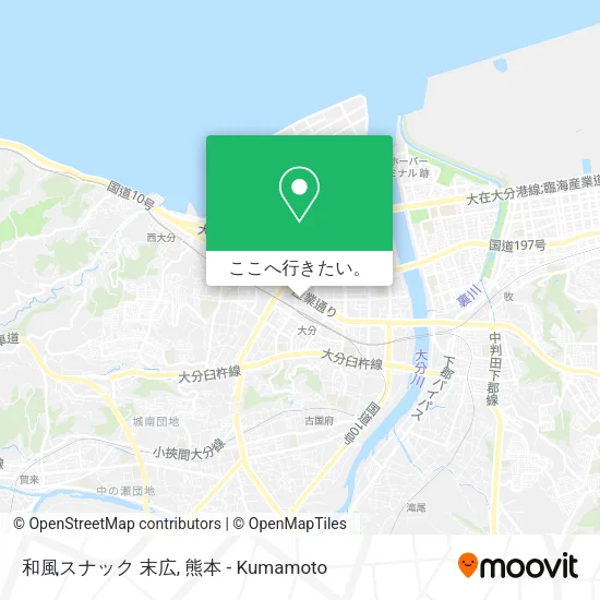 和風スナック 末広地図