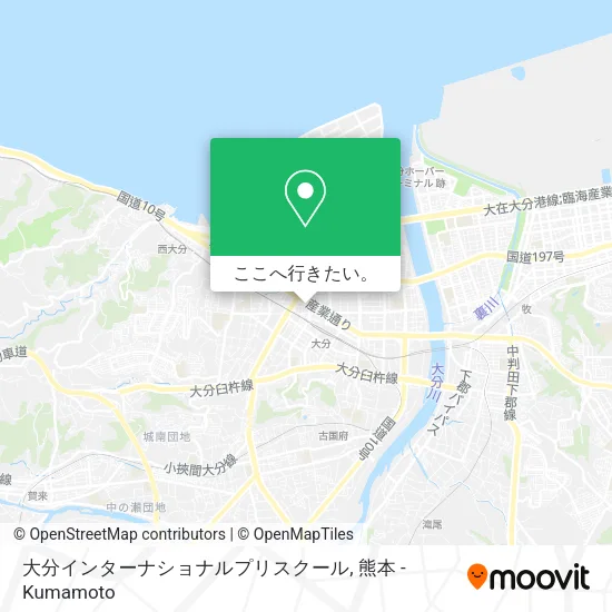 大分インターナショナルプリスクール地図