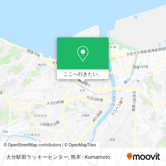 大分駅前ラッキーセンター地図